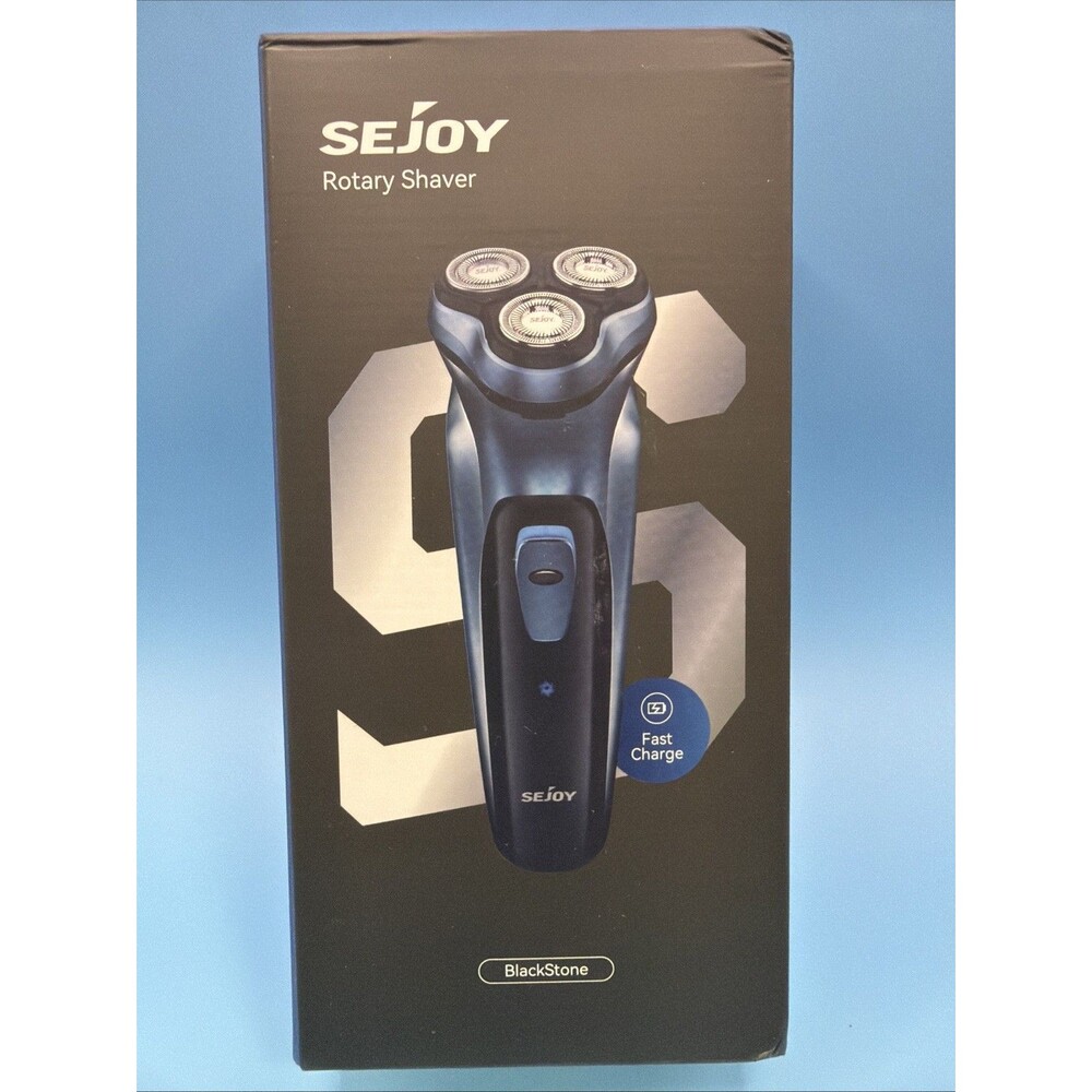 Sejoy Blackstone Electric Razor Shaver for Men Cordless Long Life Li-ion Battery
